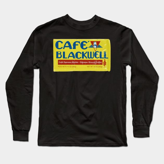 Cafe Blackwell Long Sleeve T-Shirt by Blackwell designs 